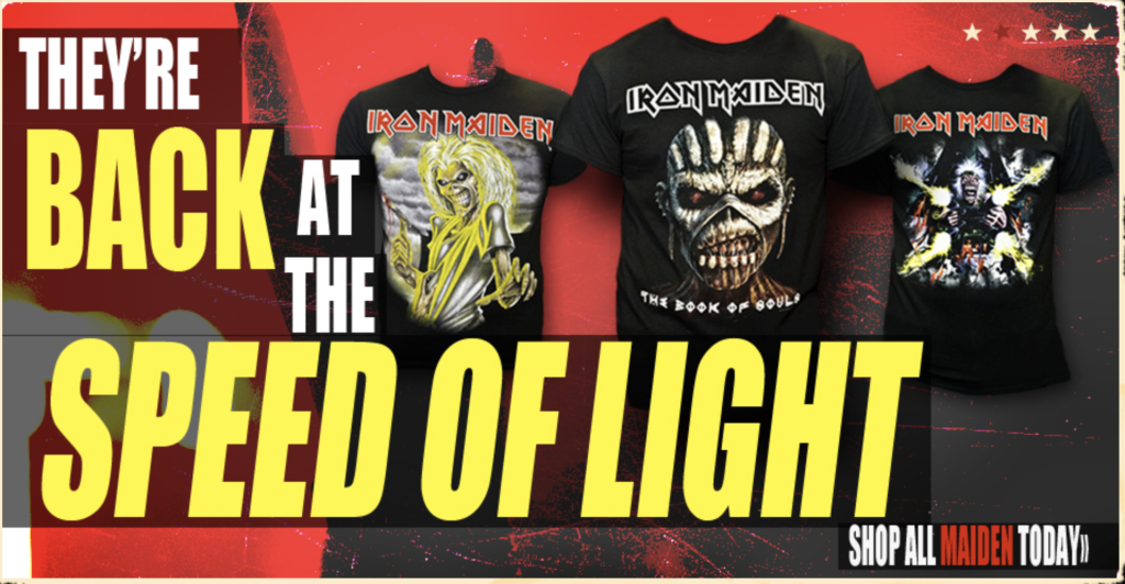 Iron Maiden Sale ad
